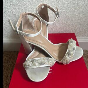 Kelly and Katie - Diamond and Pearl Studded Heels - Size 7